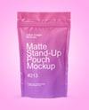 Matte Stand-Up Pouch Mockup