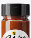 Spice Glass Jar with Smoked Paprika Mockup