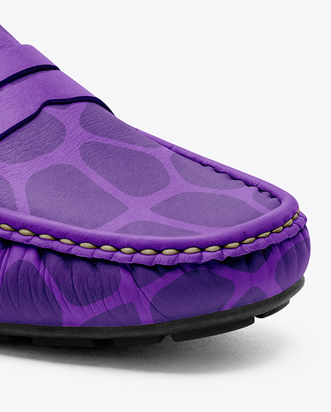 Women's Leather Moccasin Mockup