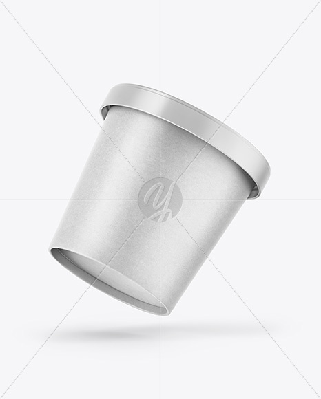 Kraft Paper Ice Cream Cup Mockup