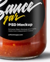 Jar with Marinara Sauce Mockup