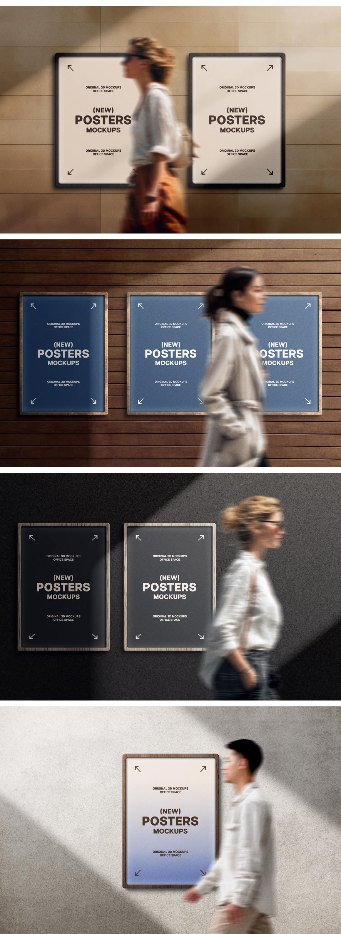 Wooden Poster Mockups