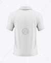 Men's Raglan Polo Shirt Mockup - Back View