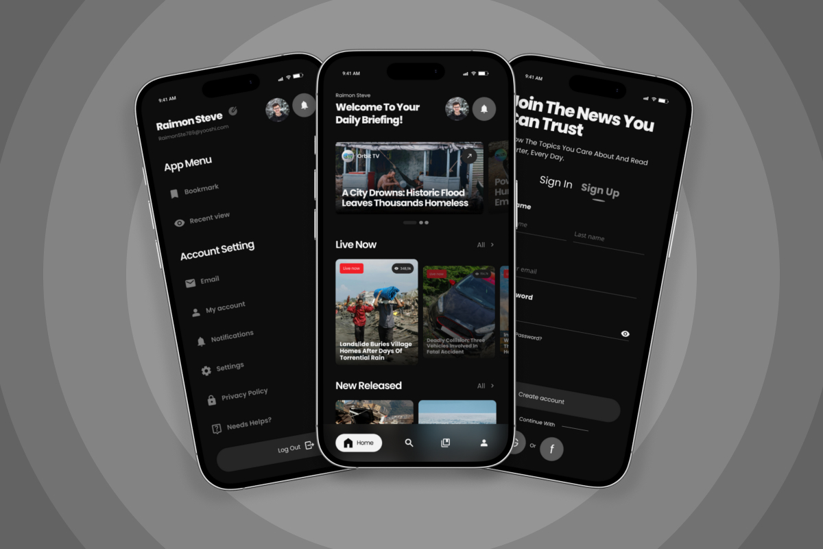 PaperTone - News Portal Mobile App Design Template