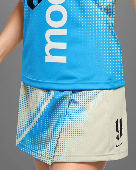 Woman Wearing Table Tennis Uniform Mockup