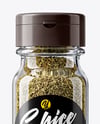 Glass Spice Jar with Thyme Mockup