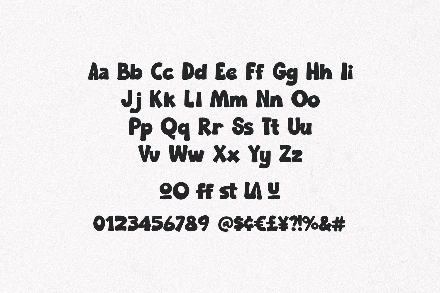 Poow Geudy Delightfully Chunky Cartoon Font