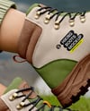 Pair of Hiking Boots on Woman's Legs Mockup