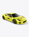 Sport Car Mockup - Front Half Side View