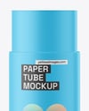 Opened Matte Paper Tube Mockup