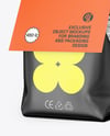 Matte Package with Paper Label Mockup