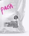 Clear Plastic Stand-Up Pouch Mockup