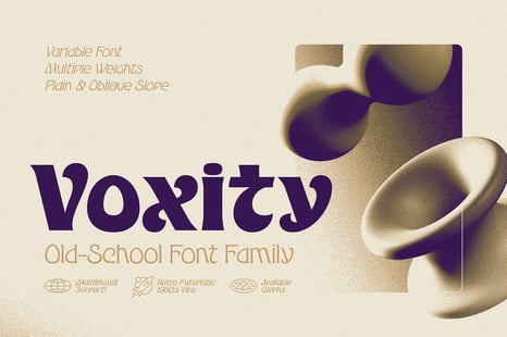 Voxity Old-School Font Family - Bold font