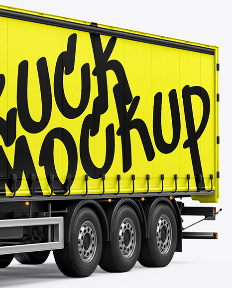 Truck Mockup - Half Side View