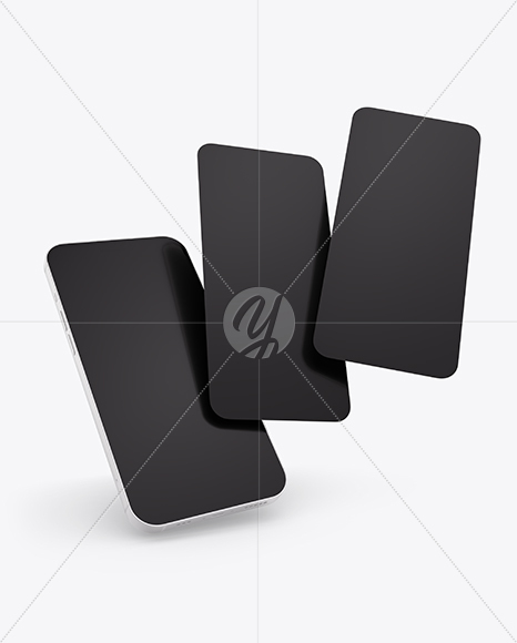Apple Iphone with Screens Mockup