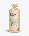 Kraft Round Snack Package Mockup