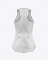Women's Melange Tank Top Mockup - Back View