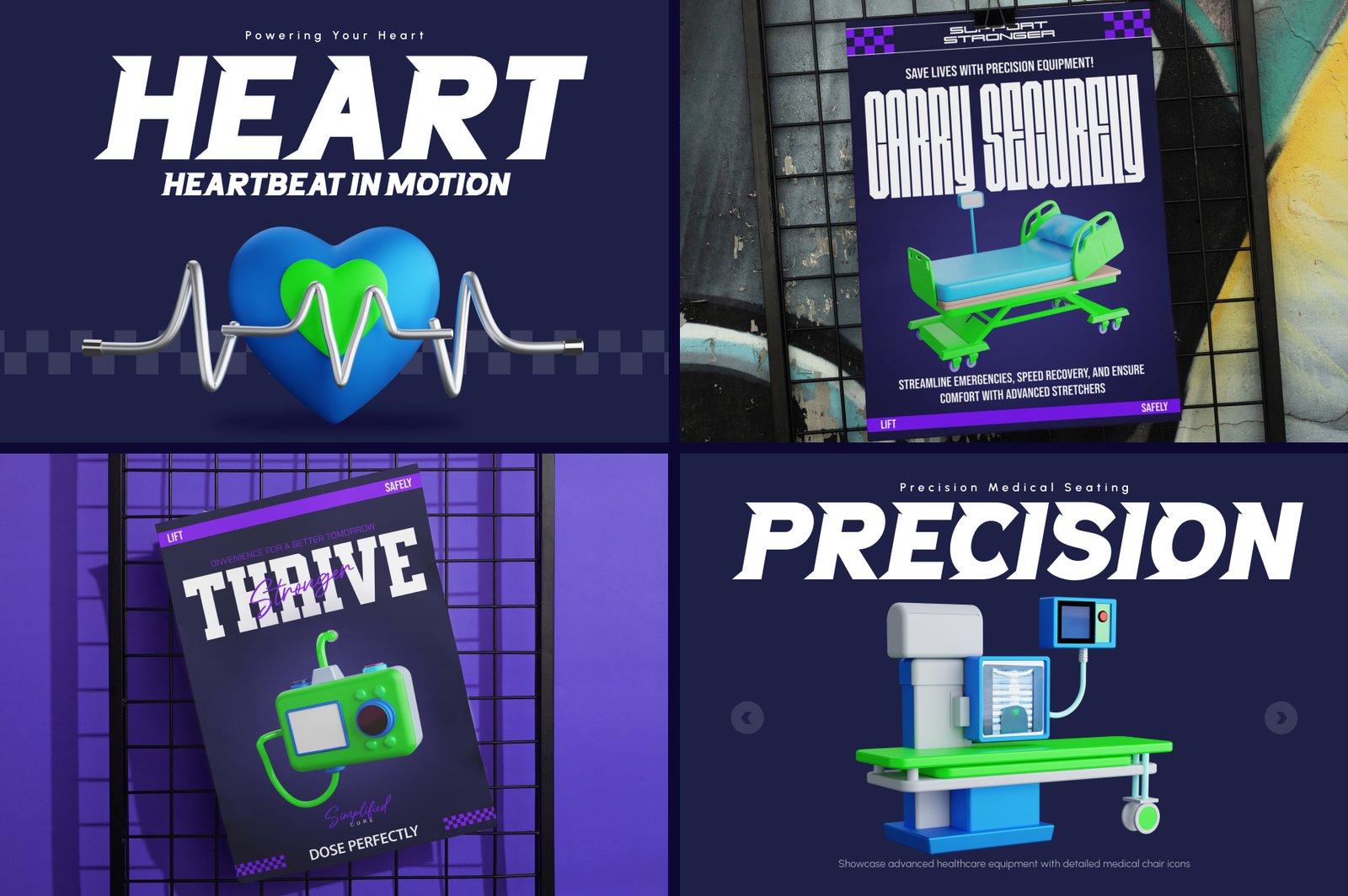 3D Medical Icons Collection