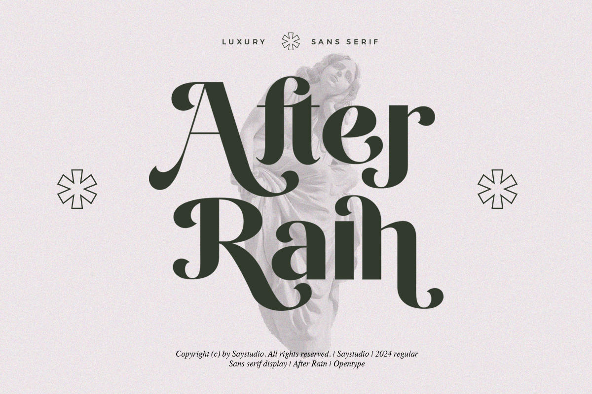 After Rain - Luxury Sans Font