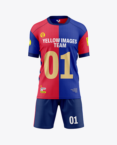 Soccer Kit Mockup - Front View - Soccer+Jersey+Mockup+-+Front+View+in+Apparel+Mockups+on+...