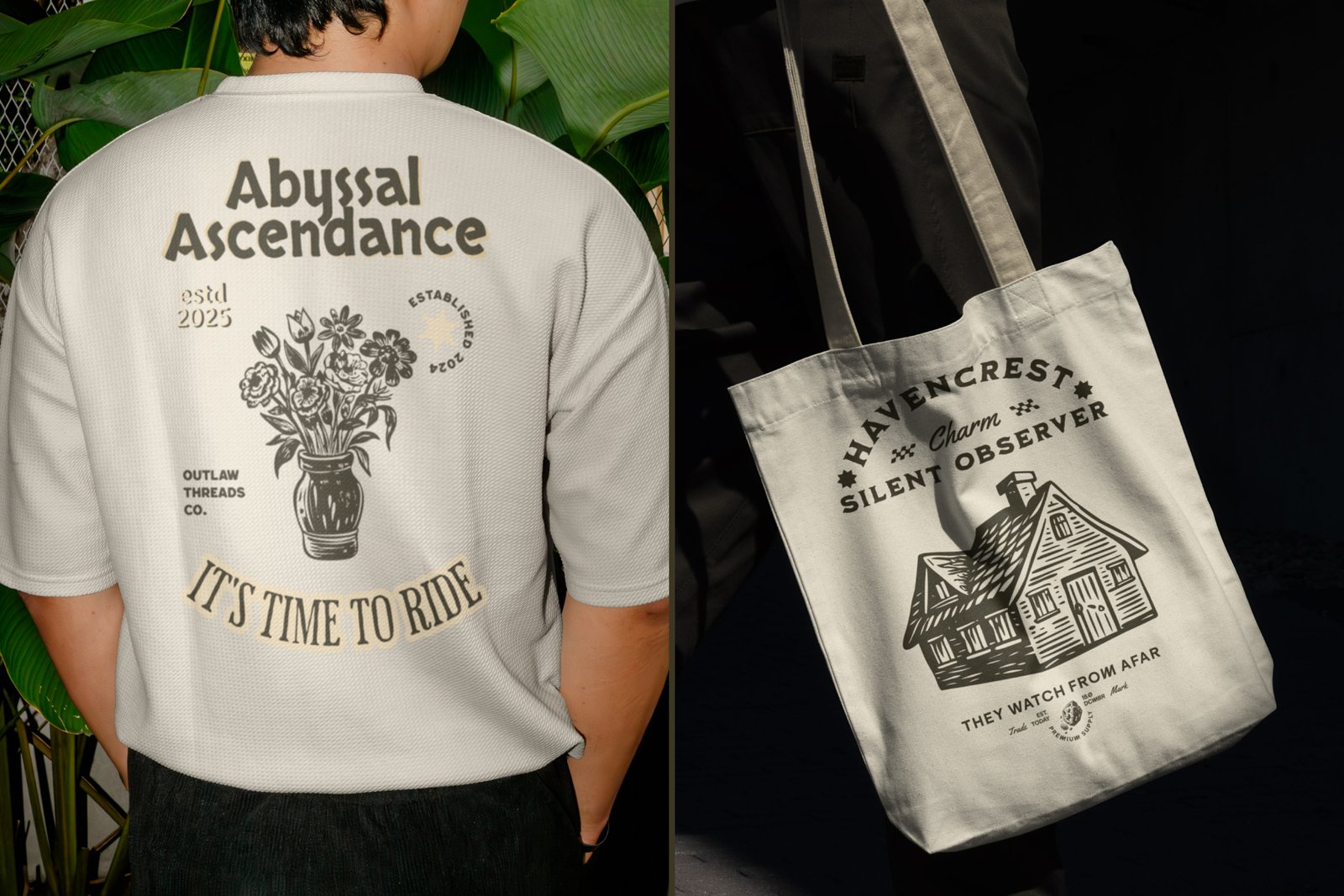 Vintage Home Illustration Set