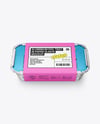 Aluminium Foil Tray Container in Paper Sleeve Mockup