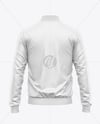 Satin Varsity Zip-Up Jacket Mockup