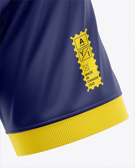 Men's V-Neck Jersey Mockup