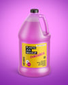 1 Gallon Plastic Jug with Liquid Mockup