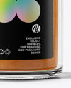 Clear Glass Jar with Pumpkin Pie Spice Mockup