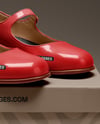 Pair of Mary Janes with Shoe Box Mockup
