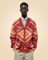 Black Man Wearing Cardigan and Pants Mockup