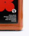 Plastic Square Spice Jar with Smoked Paprika Mockup