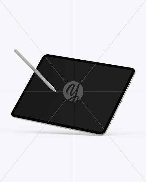 iPad Pro with Apple Pencil Mockup