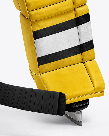 Man Wearing Ice Hockey Goalkeeper Kit Mockup