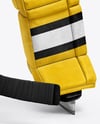Man Wearing Ice Hockey Goalkeeper Kit Mockup