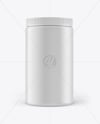 Matte Jar With Powder Mockup