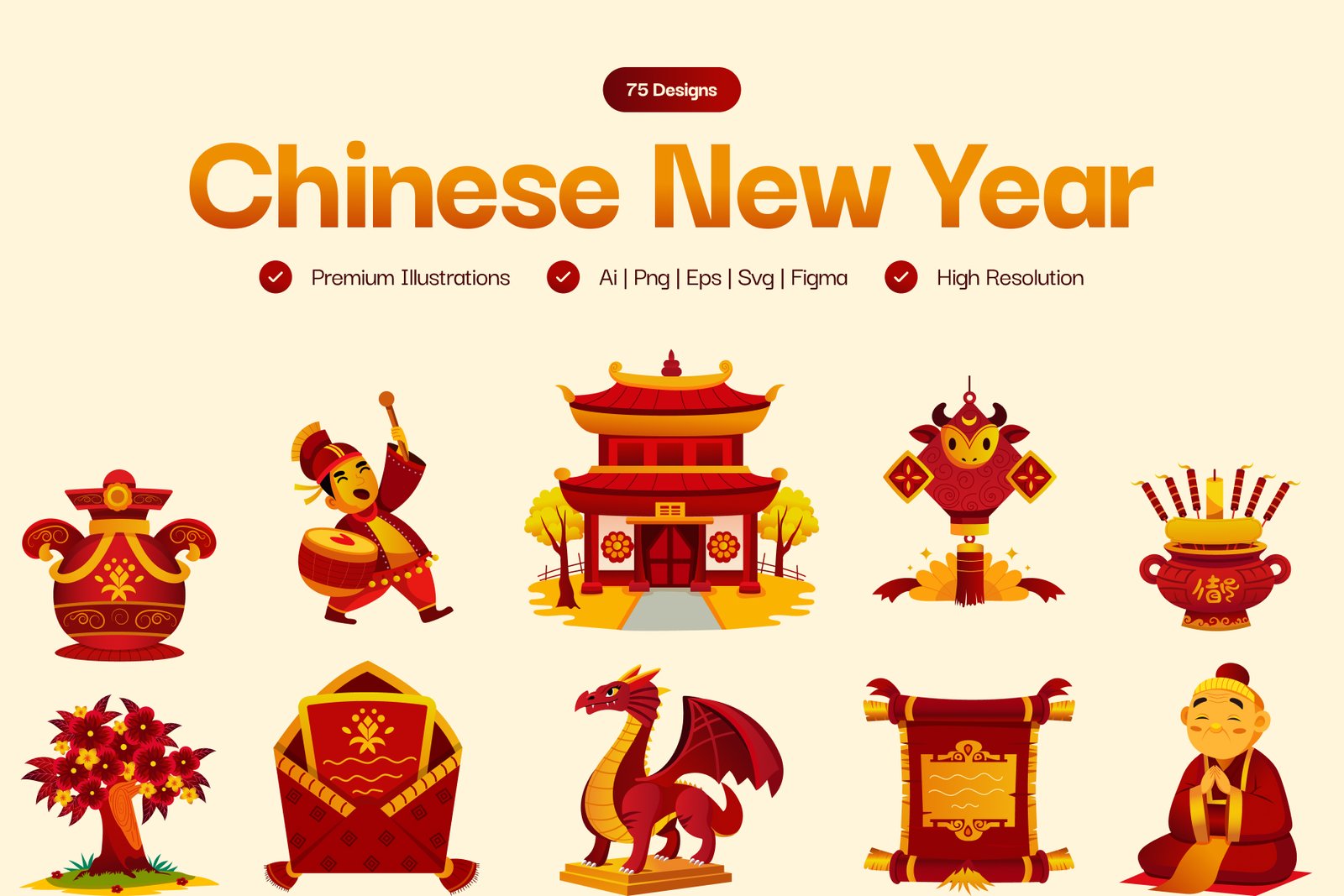 Chinese New Year Illustrations