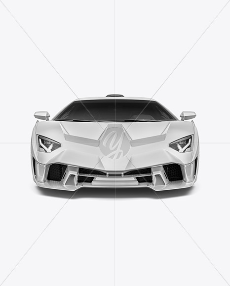 Sport Car Mockup - Front View