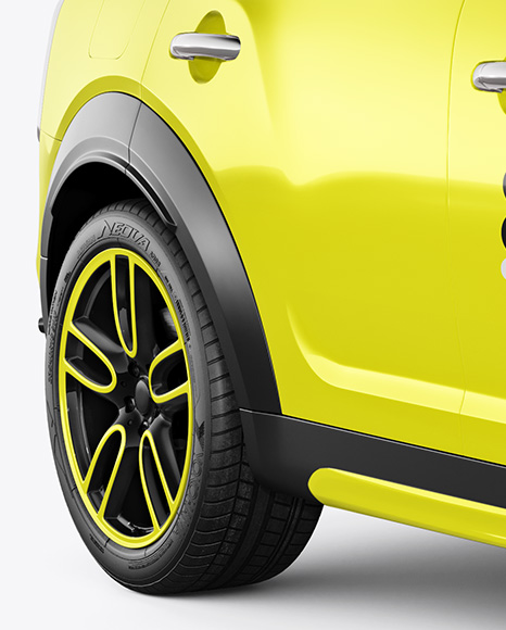 Hatchback Mockup - Half Side View