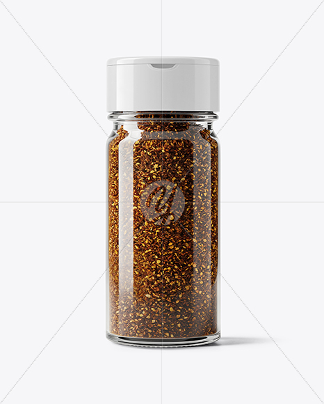 Glass Jar with Creole Seasoning Mockup