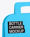 Textured Paper Bottle Carrier Mockup