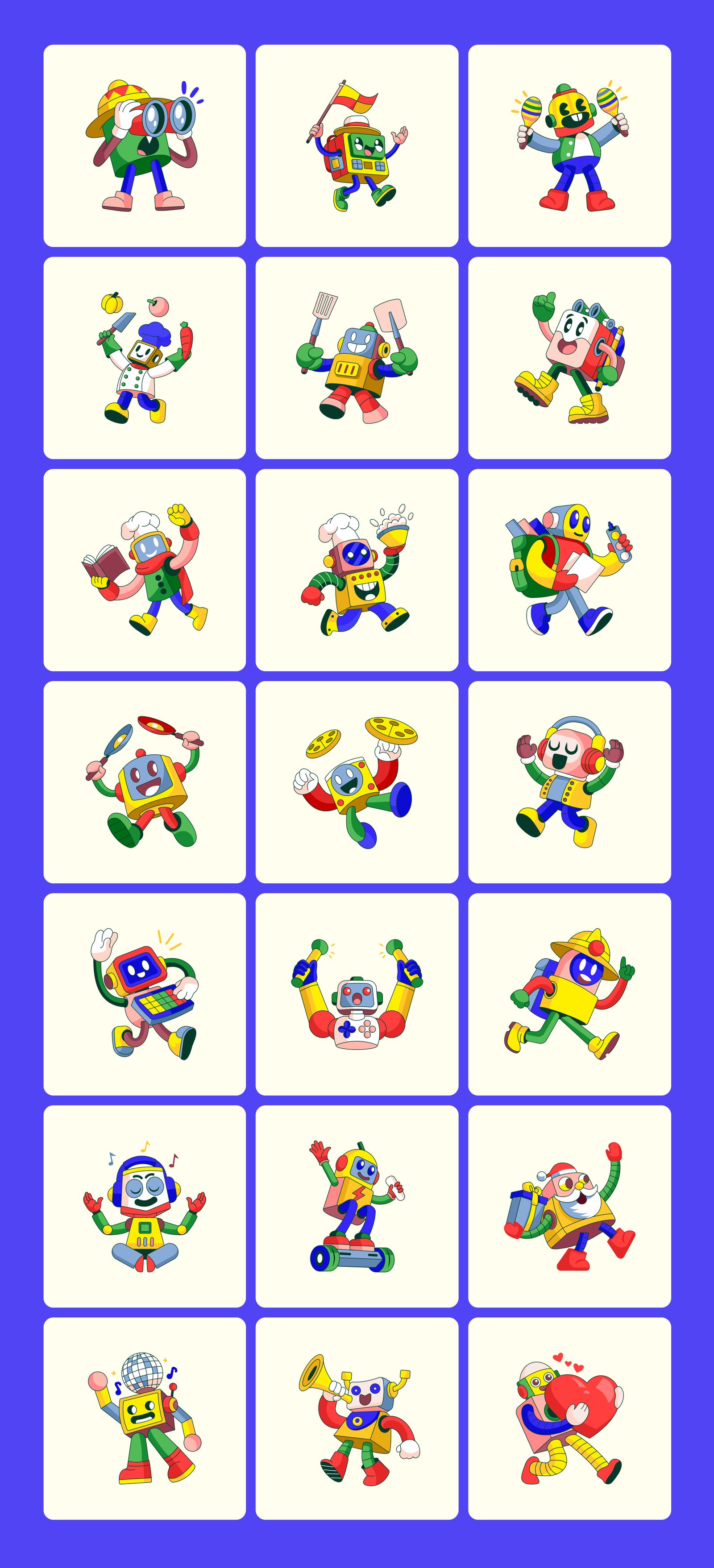 Everyday Bots Illustration Bundle