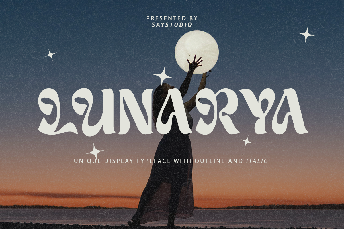 Lunarya - Unique Display Font