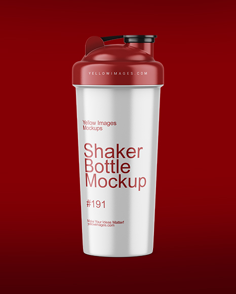 Glossy Shaker Bottle Mockup