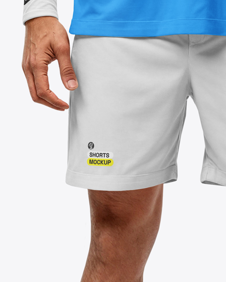 Man Wearing Full Tennis Kit Mockup