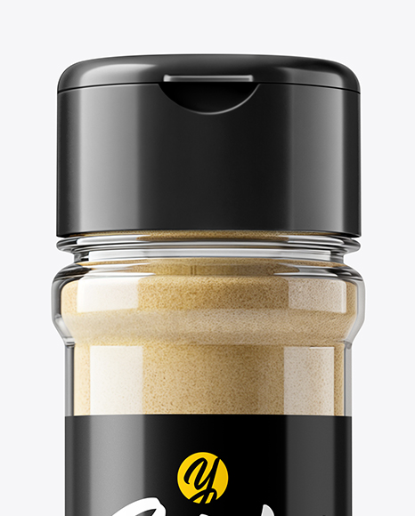 Spice Glass Jar with Onion Powder Mockup