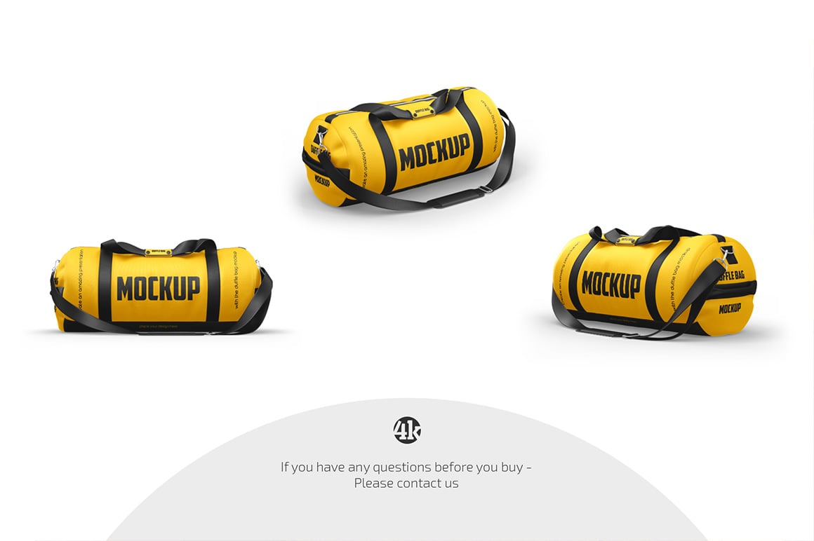 Duffle Bag Mockup Set