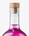 Clear Glass Liquor Bottle Mockup