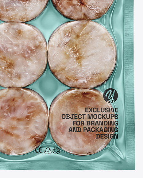 Vacuum Pack with Frozen Fish Mockup